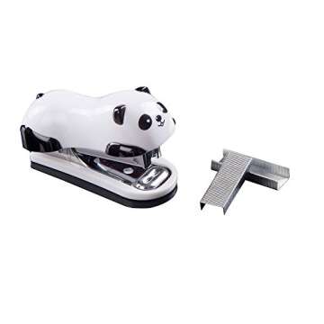 DECORA Cute Panda Mini Desktop Stapler Handy Stapler for Christmas Party Favors Home and Office Use ...