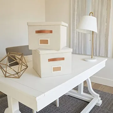 ZICOTO Decorative File Organizer Box Set for All Documents