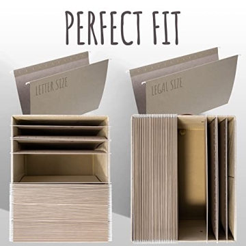 ZICOTO Decorative File Organizer Box Set for All Documents