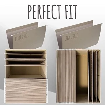 ZICOTO Decorative File Organizer Box Set for All Documents