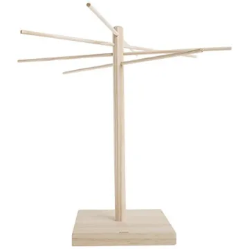 Eco-Friendly Norpro Wooden Pasta Drying Rack - Easy to Use
