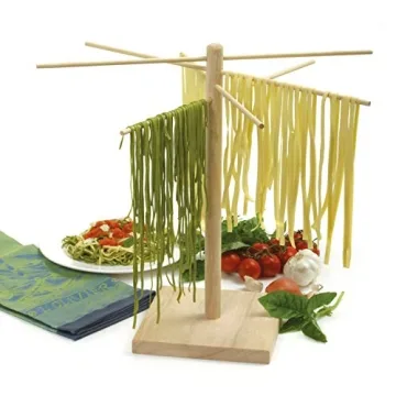 Eco-Friendly Norpro Wooden Pasta Drying Rack - Easy to Use