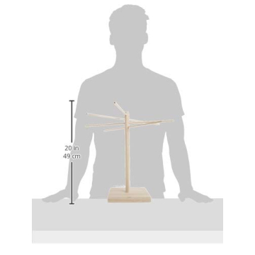 Eco-Friendly Norpro Wooden Pasta Drying Rack - Easy to Use