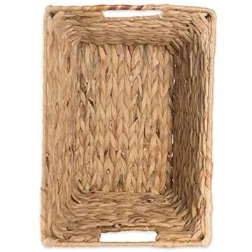 DII Hyacinth Medium Storage Baskets Set - 2 Natural Baskets