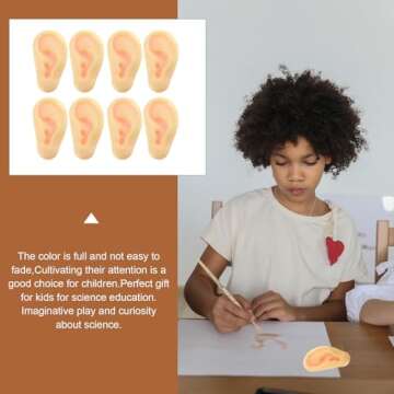 Toyvian 8 Pcs Jumbo Fake Ears Latex Fake Ears Simulation Ear Prop Tricks Ears Costume for Kids Holiday Cosplay Party Props Accessories