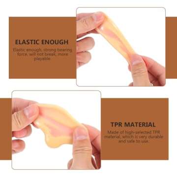 Toyvian 8 Pcs Jumbo Fake Ears Latex Fake Ears Simulation Ear Prop Tricks Ears Costume for Kids Holiday Cosplay Party Props Accessories