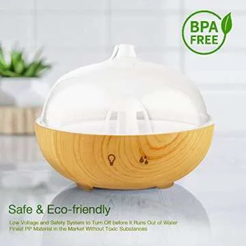 Stylish Cool Mist Humidifiers with Essential Oil Diffuser