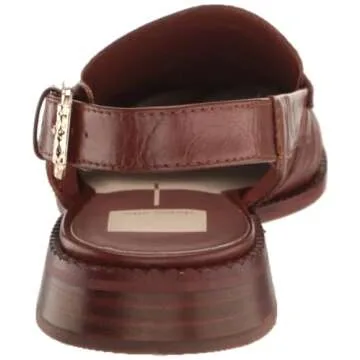 DOLCE VITA Women's Hardi Loafer, Brown Crinkle Patent, 7.5