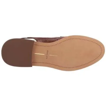 DOLCE VITA Women's Hardi Loafer, Brown Crinkle Patent, 7.5