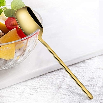 Stylish IQCWOOD Coffee Spoons Set of 6 for Espresso