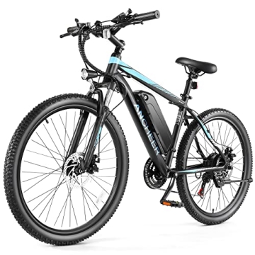 ANCHEER Electric Bike for Adults, [Peak 750W Motor] Electric Mountain Bike, 26" Sunshine Commuter Ebike, 55 Miles 22MPH Electric Bicycle with 48V/374Wh Battery, LCD-Display, 21 Speed