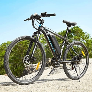 ANCHEER Electric Bike for Adults, [Peak 750W Motor] Electric Mountain Bike, 26" Sunshine Commuter Ebike, 55 Miles 22MPH Electric Bicycle with 48V/374Wh Battery, LCD-Display, 21 Speed