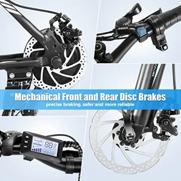 ANCHEER Electric Bike for Adults, [Peak 750W Motor] Electric Mountain Bike, 26" Sunshine Commuter Ebike, 55 Miles 22MPH Electric Bicycle with 48V/374Wh Battery, LCD-Display, 21 Speed