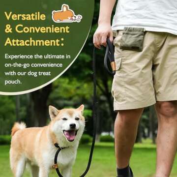 Durable Portable Dog Treat Pouch for Training Outdoors
