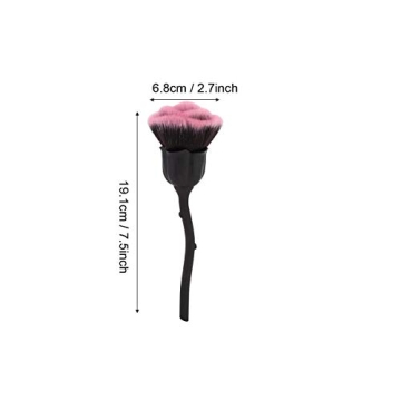 NITRIP Rose Shape Nail Art Brush for Dust Removal