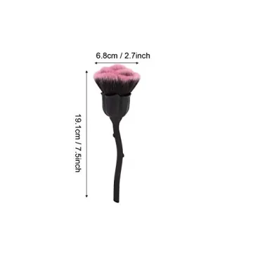NITRIP Rose Shape Nail Art Brush for Dust Removal