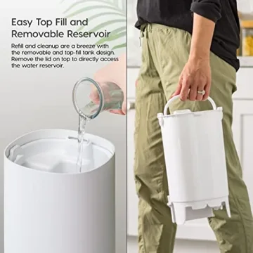 WOOZOO Ultrasonic Humidifier - 3L Cool Mist Quiet Comfort