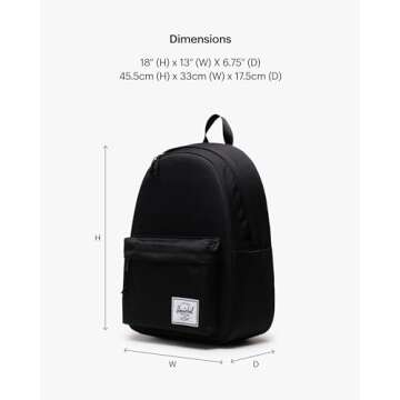 Herschel Classic XL Backpack - Sustainable & Spacious Design for All Ages