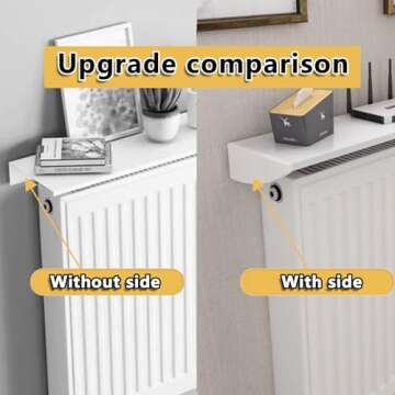 AYHARYLH Modern White Radiator Cover - Stylish & Functional Design for Your Home