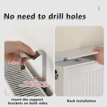 AYHARYLH Modern White Radiator Cover & Shelf