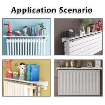 AYHARYLH Modern White Radiator Cover & Shelf