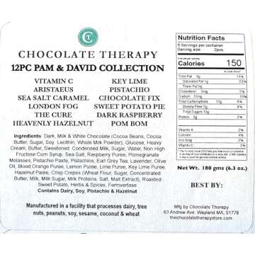 Chocolate Therapy by Sweet Remedies, Assorted Dark and Milk Gourmet Chocolate Collection.