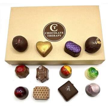 Chocolate Therapy Assorted Gourmet Truffle Box, 12 pc