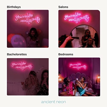 Large Neon Sign - You're Like Really Pretty - Home Decor