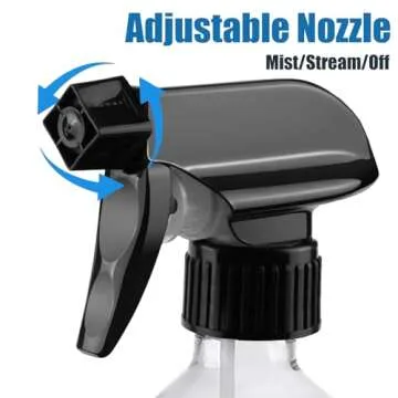 FANSTINOW Plastic Spray Bottles for plant - 10oz/300ml - Mist Stream - No Clog No Leak, Easy to Grip...