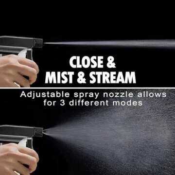 FANSTINOW Plastic Spray Bottles for plant - 10oz/300ml - Mist Stream - No Clog No Leak, Easy to Grip with Adjustable Nozzle for Hair, Cooking, Cleaning - BPA Free