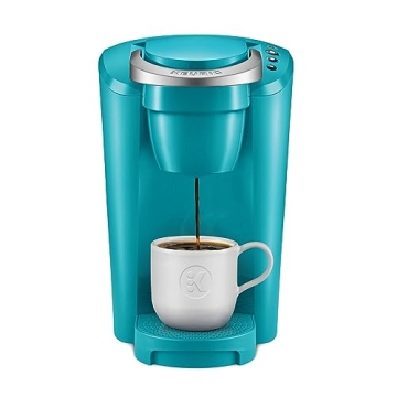 Keurig K-Compact Single-Serve Coffee Maker - 3 Sizes, Smart Start, 36oz Reservoir, Turquoise