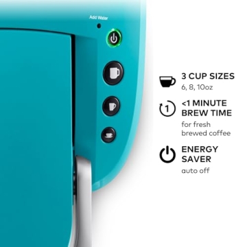 Keurig K-Compact Single-Serve Pod Coffee Maker in Turquoise