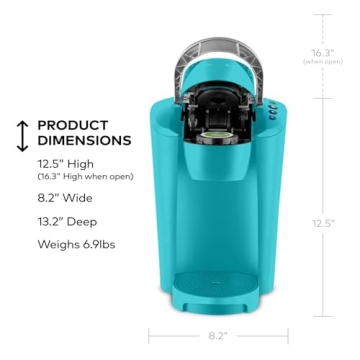 Keurig K-Compact Single-Serve Pod Coffee Maker in Turquoise