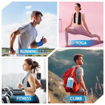 4 Packs Cooling Towels, 40" x 12" Microfiber Cooling Towels for Neck and Face, Soft Breathable Gym T...
