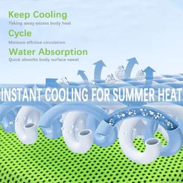 4 Packs Cooling Towels, 40" x 12" Microfiber Cooling Towels for Neck and Face, Soft Breathable Gym Towels for Working Out with Waterproof Bag & Carabiner, Sweat Towels for Running, Yoga, Travel, Climb