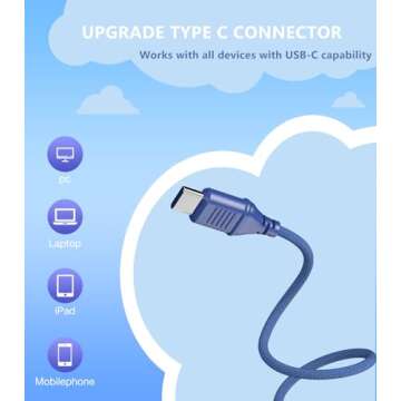 Bywulanda Upgrade USB Type C Kids Headphone for School, 94dB Safe Volume Limited, HD Stereo Sound, F...