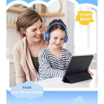 Bywulanda Kids Headphones USB Type C Safe Volume Limit