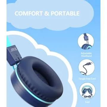 Bywulanda Kids Headphones USB Type C Safe Volume Limit