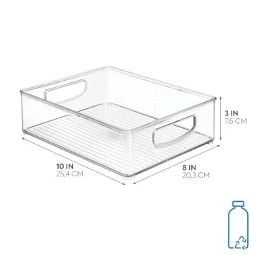 iDesign Stackable Bin for Kitchen, Pantry, and Fridge Organization
