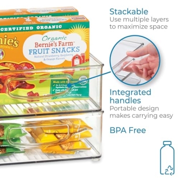 iDesign Stackable Bin for Kitchen, Pantry, and Fridge Organization