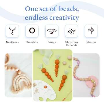 Large Wooden Beads for Crafts - Pack of 100 13mm 1/2 x 5/32 Inch Hole Large Wood Beads for Crafts withHoles for DIY | Round Wooden Balls for Crafts | Wood Beads for Jewelry Making | Woodpeckers