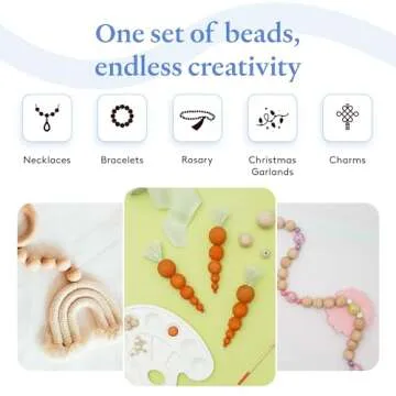 Large Wooden Beads for Crafts - Pack of 100 13mm 1/2 x 5/32 Inch Hole Large Wood Beads for Crafts withHoles for DIY | Round Wooden Balls for Crafts | Wood Beads for Jewelry Making | Woodpeckers