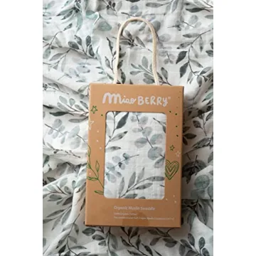 Miaoberry Organic Eucalyptus Baby Swaddle Set for Newborns