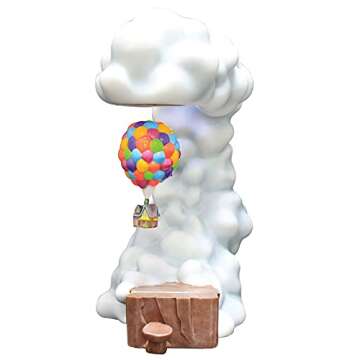 Enesco Grand Jester Studios LEVITATION Disney Pixar UP House LED Lit Statue Figurine, 11.42 Inch, Multicolor