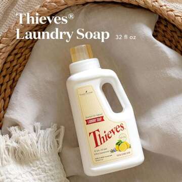 Young Living Thieves Ultra Concentrated Laundry Soap Cleaner | 32 fl oz | Potent and Plant Based | C...
