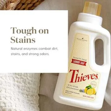 Young Living Thieves Ultra Concentrated Laundry Soap Cleaner | 32 fl oz | Potent and Plant Based | Cleaning Supplies | Laundry Detergent | Thieves Cleaning Products