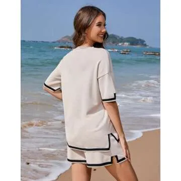 Stylish Ekouaer Women’s Knit Lounge Set for Any Occasion