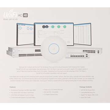Ubiquiti UniFi HD 802.11ac Wave 2 Enterprise Wi-Fi Access Point for High-Density Environments