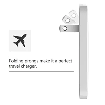 Type C Flat Wall Charger, Galvanox Ultra Slim (Multi-Port Power Adapter) for iPhone 11/12/13/14 iPhone 15 Pro/Max and Samsung Galaxy Models, 20W Fast Charging Outlet Plug (Dual USB-C USB-A)