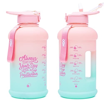 H2O Capsule INSPO Hydration Tracker Half Gallon Bottle